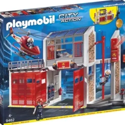 Playmobil Playmobil|9462 - Caserne De Pompiers Et Helicoptere City Action