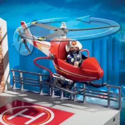 Playmobil Playmobil|9462 - Caserne De Pompiers Et Helicoptere City Action
