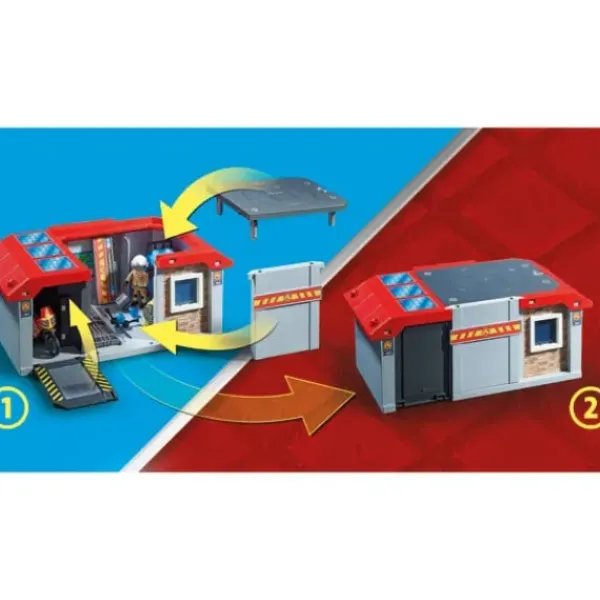Playmobil Playmobil|71193 - City Action - Caserne De Pompiers Transportable