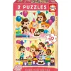 Educa Puzzles Bois|2 Puzzles En Bois 50 Pieces Fete D´Anniversaire