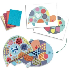 Djeco Activités Creatives Animaux Et Leurs Maisons- Découpage, Collage, Pliage