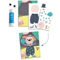 Djeco Activités Creatives Animaux Et Leurs Maisons- Découpage, Collage, Pliage