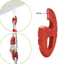 Soulet Anneaux En Metal Pour Portique- Balancoires Et Portiques