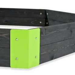 Exit Toys Bac A Sable En Bois Hexagonal Aksent 200 X 170 Cm- Bacs À Sable