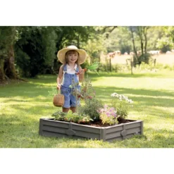 Smoby Bac Square Garden- Bacs À Sable