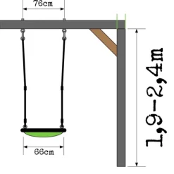 Exit Toys Balancoire Nid Swibee Vert- Balancoires Et Portiques