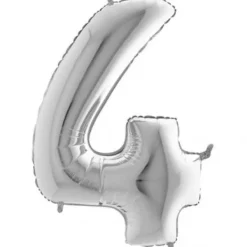 Kim Play Ballon Metal Chiffre 4- Anniversaire