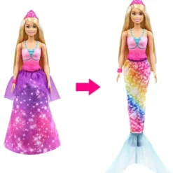 Mattel Barbie Et Poupées Mannequin|Barbie Princesse Transformation Sirene