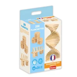 WOOD N PLAY Baril De 200 Planchettes En Bois Naturel- Planchettes Et Construction En Bois