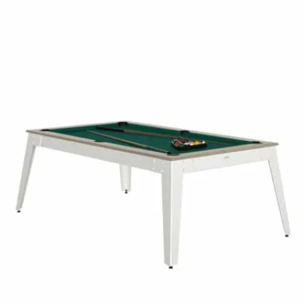Rene Pierre Billards|Billard Steel Oslo Blanc Avec Plateau