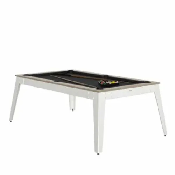 Rene Pierre Billards|Billard Steel Oslo Blanc Avec Plateau