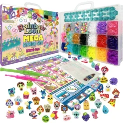 Bandai Bracelets Rainbow Loom Mega Combo Set- Mode, Bijoux, Décoration, Cosmetiques