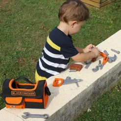 Smoby Bricolage|Caisse A Outils En Tissu Black Et Decker