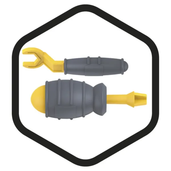 Brikkolo Camion De Chantier A Construire- Planchettes Et Construction En Bois