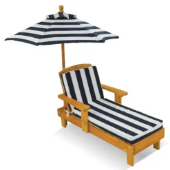 KidKraft Chaise Longue Avec Parasol- Tables Et Chaises De Jardin