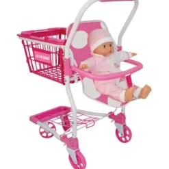 LOVE BEBE Poupons|Chariot De Course Avec Siege Bebe