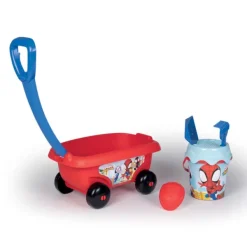 Smoby Chariot Et Seau De Plage Spidey And His Amazing Friends- Jeux De Plage