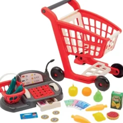 Ecoiffier Faire Comme Les Grands|Chariot Garni Et Caisse Enregistreuse