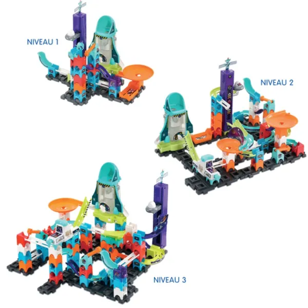 VTech Circuit A Billes Magnetiques - Space Magnetic Mission Set Xl300E- Constructions Magnétiques, Billes
