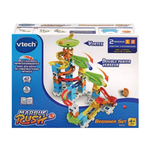 VTech Circuit A Billes Marble Rush - Beginner Set S200- Constructions Magnétiques, Billes