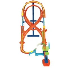 Mattel Circuit Piste Cascade Grand Huit - Hot Wheels- Jeux De Récréation