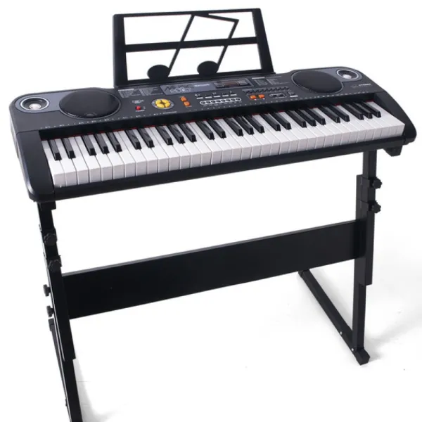 Music Star Clavier Piano Electronique 61 Touches Et Pied Support- Instruments De Musique