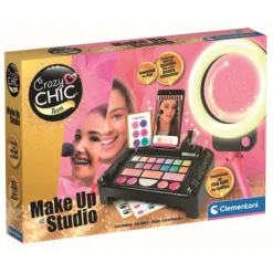 Clementoni Coffret De Maquillage Make Up Studio - Crazy Chic- Coiffure & Maquillage