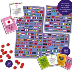Janod Découvrir Le Monde|Coffret Educatif Cherche Et Trouve - Les Drapeaux