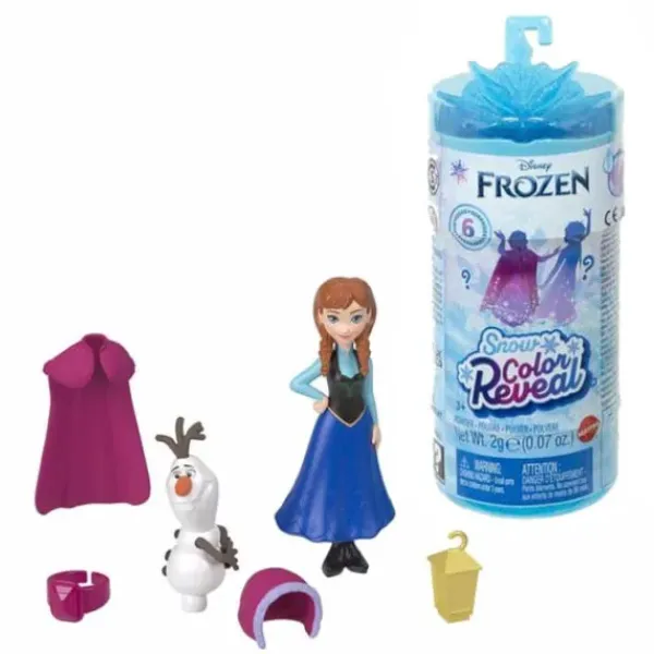 Mattel Mini Poupées|Coffret Mini-Poupee Color Reveal - La Reine Des Neiges