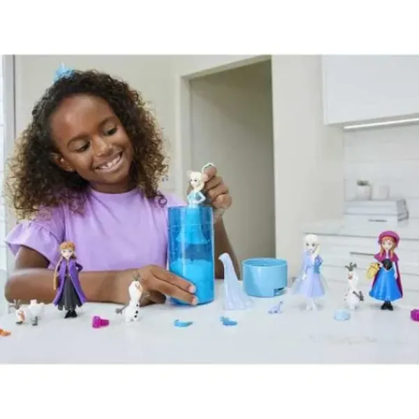 Mattel Mini Poupées|Coffret Mini-Poupee Color Reveal - La Reine Des Neiges