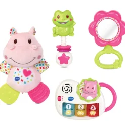 VTech Coffret Naissance - Eveil Des Sens Rose- Coffret Cadeaux, Naissance