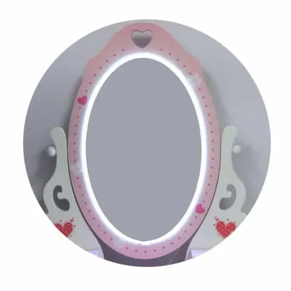 Miss Fashion Faire Comme Les Grands|Coiffeuse En Bois Avec Miroir Led