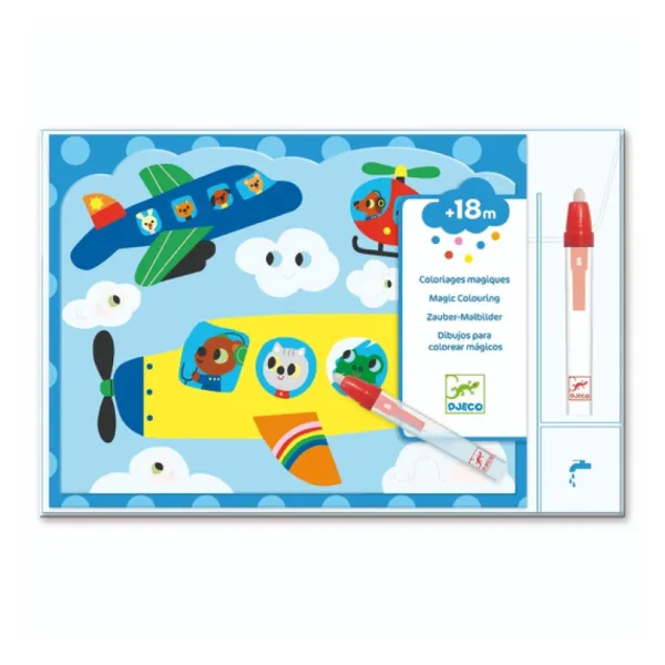 Djeco Coloriages Magiques Cache Dans Le Ciel- Dessin Et Peinture