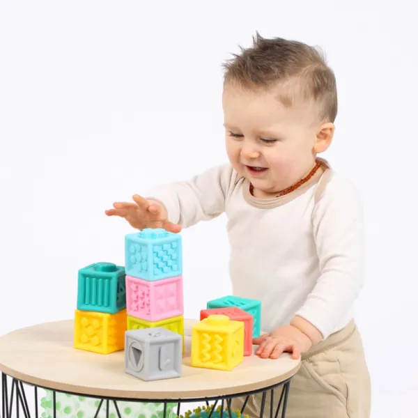 Ludi Cubes Sensoriels Emboitables- Jouets À Emboîter, À Empiler
