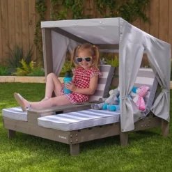 KidKraft Double Chaise Longue- Tables Et Chaises De Jardin