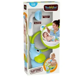 Yookidoo Douche De Bain Elephant Bleue- Jouets Pour Le Bain