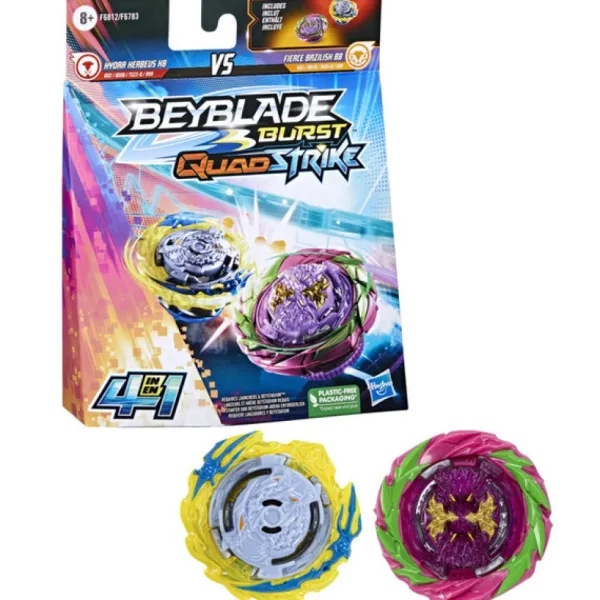 Hasbro Dual Pack Beyblade Burst Quadstrike- Jeux De Récréation