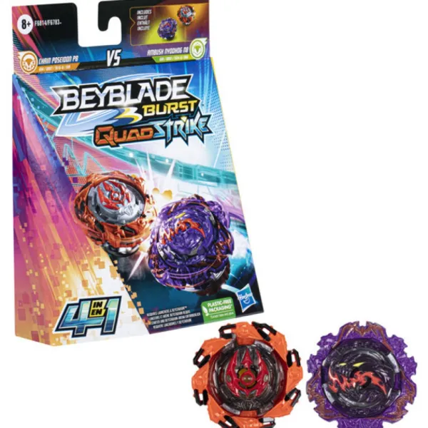 Hasbro Dual Pack Beyblade Burst Quadstrike- Jeux De Récréation