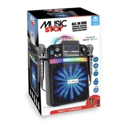 Music Star Enceinte Musicale Bluetooth Et Lumieres Groove Disco- Enceintes Bluetooth Et Casques Audio