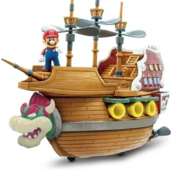 Jakks Pacific Figurines|Ensemble Mario Et Bateau Volant De Bowser