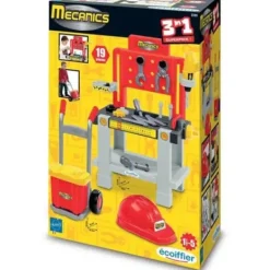 Ecoiffier Bricolage|Etabli Avec Caisse A Outils Et Diable