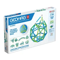 Geomag - Ecocolor 142 Pieces Color- Constructions Magnétiques, Billes