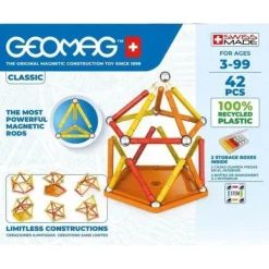 Geomag - Ecofriendly 42 Pieces Color- Constructions Magnétiques, Billes