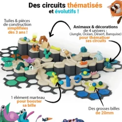 Ravensburger Gravitrax Junior Starter Set My Planet - 4 Themes- Constructions Magnétiques, Billes