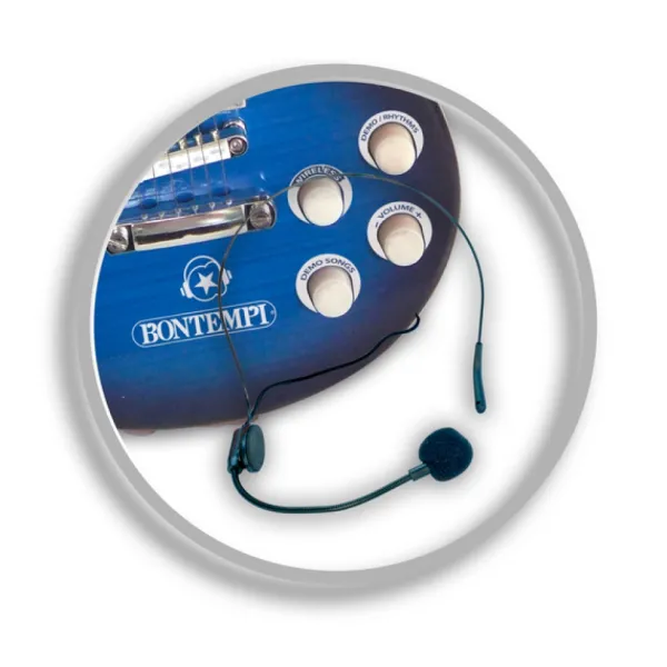 Music Star Guitare Electrique Et Microphone- Instruments De Musique