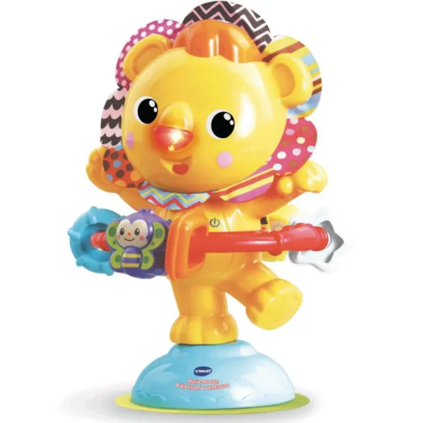 VTech Hochet Hula-Hoop P'Tit Lion A Ventouse- Hochets, Anneaux De Dentition