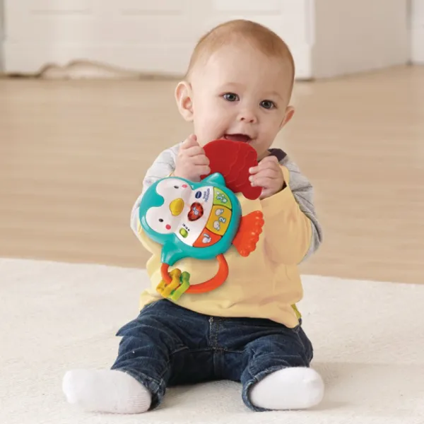 VTech Hochet P'Tit Pingouin- Hochets, Anneaux De Dentition