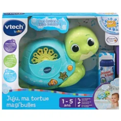 VTech Jouet De Bain - Juju Ma Tortue Magi Bulles- Jouets Pour Le Bain