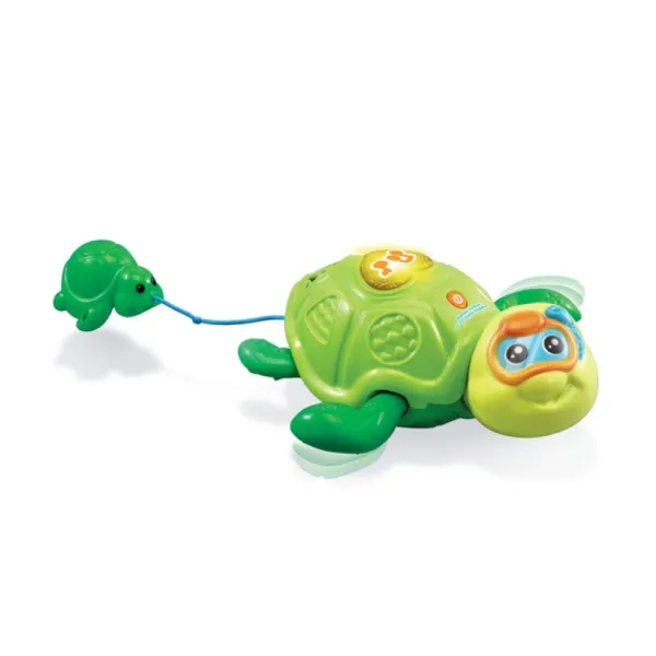 VTech Jouet De Bain - Maman Tortue Et Son Bebe Nageur- Jouets Pour Le Bain