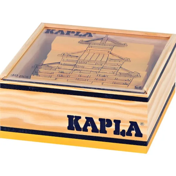 Kapla -40 Planchettes Jaunes- Planchettes Et Construction En Bois
